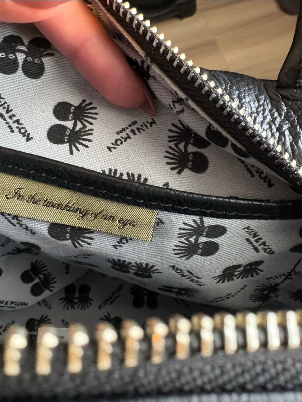 Min & Mon Marino Medium Creatures Mushroom Leather Bag